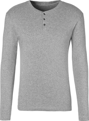 Produktbild von H.I.S. Langarmshirt grau-meliert Größe M