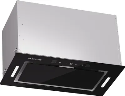 Image de Klarstein Hotte Aspirante Encastrable 52 cm, Hotte Aspirante Silencieuse, Hotte de Cuisine avec Lampes LED, Débit d'Air Puissant 466 m³/h, Minuterie, Commandes Tactiles, Hotte avec Évacuation