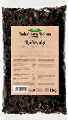 Obrázek produktu pro Sultánky 1 KG - Sladidlo - Pečlivě sušené - Ideální do tvarohových koláčů