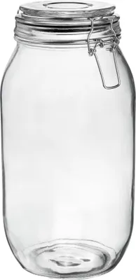 Produktbild von Vorratsglas aus Glas – 2 Liter – schwarze Dichtung