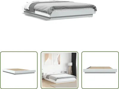 Produktbild von The Living Store Bettgestell Weiß 120x190 cm Holzwerkstoff