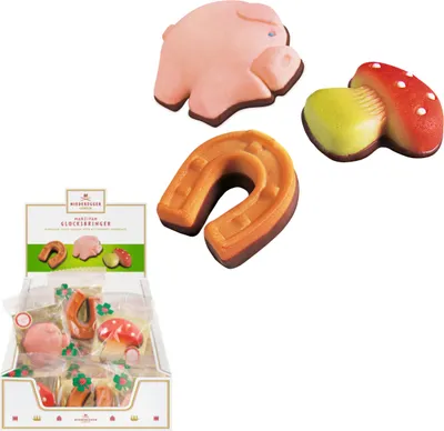 Produktbild von Niederegger Marzipan Glücksbringer Mitbringsel 3fach sortiert 25g