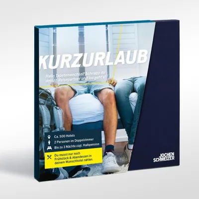 Produktbild von Jochen Schweizer Geschenkbox Kurzurlaub; Erlebnis verschenken oder selbst erleben;