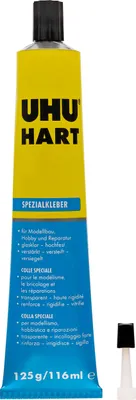 Produktbild von UHU hart Modellbau- und Kunststoffkleber 125g Tube 45525