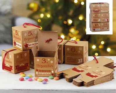 Produktbild von Adventskalender, Bastelset, 24 Boxen
