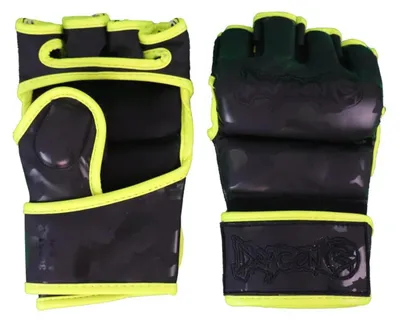 Immagine prodotto di Guanti da combattimento Dragon MMA 30257-P, design mimetico, per bambini e adulti, adatti per grappling e allenamento, con protezione per il pollice. Ideali per combattimento, sacco da boxe, Muay Thai e kickboxing. Taglia S-M