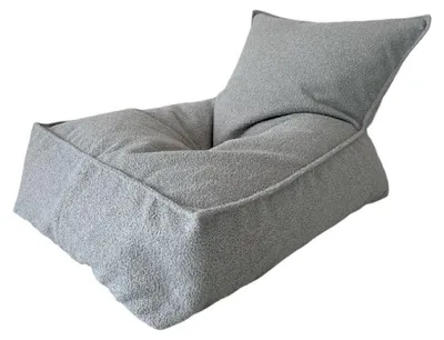 Image de MONIO for kids Pouf boucle gris