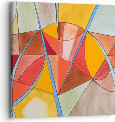Produktbild von Bild auf Leinwand - Leinwandbild - Abstraktion modern - 40x40cm - Wand Bild - Wanddeko - Wandbilder - Leinwanddruck - Bilder - Kunstdruck - Wanddekoration - Leinwand bilder - Wandkunst - AC40x40-3960