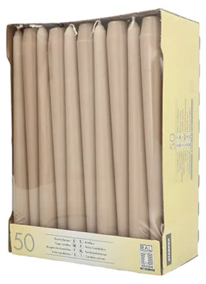 Immagine prodotto di PAPSTAR 88340 PAPSTAR Leuchterkerzen, 22 mm, puder, 50er Pack