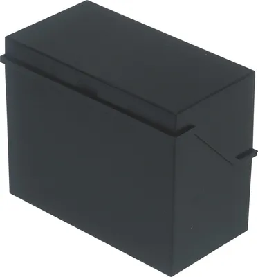 Produktbild von Karteibox A5 quer für ca. 500 Karten schwarz Packung mit 6 Stück