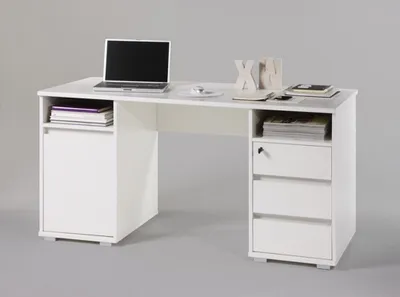 Produktbild von Schreibtisch  PRIMUS 2 Computertisch PC-Tisch Homeoffice Tisch Büro Weiß