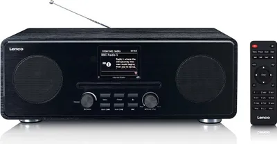 Produktbild von Lenco DIR-260BK - Internetradio mit DAB+ und FM-Radio, CD/MP3-Player, Bluetooth®, 2 x 10 Watt RMS, 2,8" Farbdisplay, schwarz