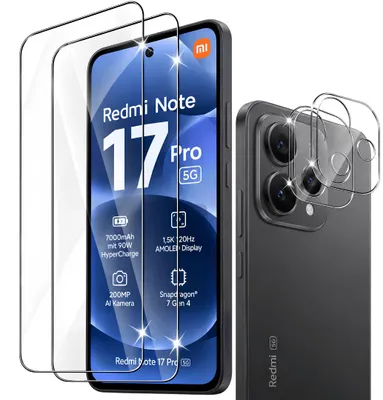 Produktbild von 2x Schutzglas für Xiaomi Redmi Note 17 Pro 5G Display Kamera Panzerfolie Screen