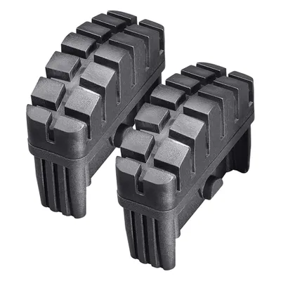 Produktbild von Hailo Fuß-Set in schwarz für 85x25mm Holm