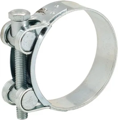 Image de Pince de serrage argent DIN3017 diamètre 20mm-22mm x5 pcs.