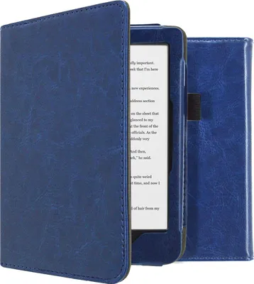 Productafbeelding van imoshion Vegan Leather Bookcase voor de Kobo Clara HD - Donkerblauw