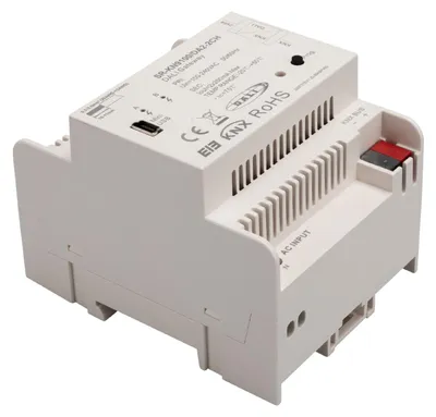 Produktbild von CONNEX SR-KN9100-DA2-2CH KNX-zu-DALI Gateway, 2 Kanäle, DIN-Hutschiene, 250 mA/Kanal, DT6 & DT8