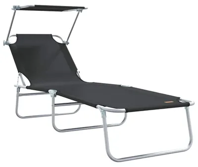 Obrázok produktu pre Lehátko – Polyester, skladacie – 58 x 188 x 77 cm – Oceľová konštrukcia