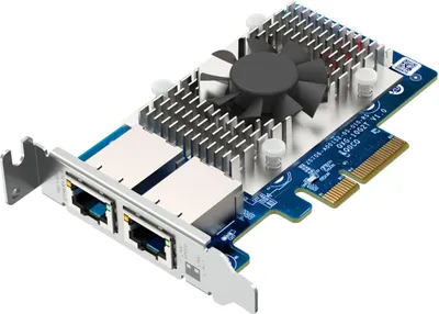 Produktbild von QNAP QXG-10G2T Netzwerkadapter-PCIe 10 GBE RJ45 x2