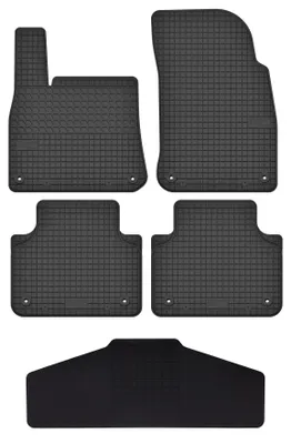 Produktbild von Gummi-Fußmatten mit Tunnelmatte für Volkswagen Touareg III ab 2018 (SUV) – 5-tlg, Schwarz, passgenau – Wielganizator SolidTread