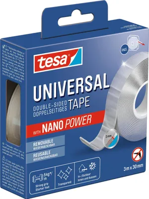 Produktbild von TESA 55810-00000-00, Montageband, Transparent, 3 m, Drinnen, 30 mm