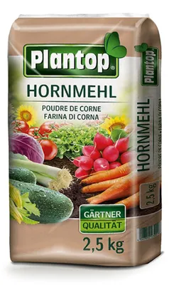 Produktbild von Plantop Hornmehl 2,5kg - Stickstoffdünger 12% N - Gemüse- & Obstdünger