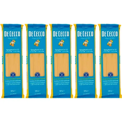 Produktbild von Nudeln Pasta Spaghetti n° 12 5 x 500 gr. - De Cecco