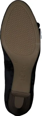 Produktbild von s.Oliver Damen Pumps Herz Schleife Blockabsatz 5-22470-42, Größe:40 EU, Farbe:Blau