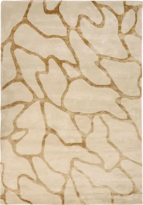 Produktbild von BELIANI Teppich Beige Viskose u. Wolle 160 x 230 cm Rechteckig mit Geometrischem Muster Kurzflor Modern Wohnzimmer Schlafzimmer Jugendzimmer Esszimmer