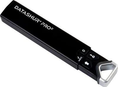 Produktbild von iStorage datAshur PRO2, 32 GB, USB Typ-A, 3.2 Gen 1 (3.1 Gen 1), 168 MB/s, Schutzhülle, Schwarz