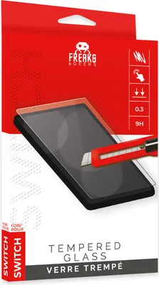 Imagen del producto de Freaks and Geeks 299040, Película protectora, Nintendo Switch, Transparente, Película protectora transparente para pantalla, 0,3 mm, Funda con sistema de sujeción
