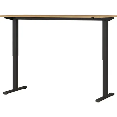 Produktbild von bümö Home Andratx Schreibtisch elektrisch - Größe:  160 x 80 cm, Optik: Eiche/Schwarz