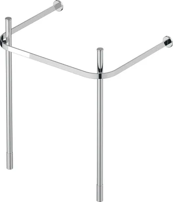 Produktbild von Duravit Metallkonsole Happy D.2 62, 3x49,1cm, f 231865, verst +5cm, chr