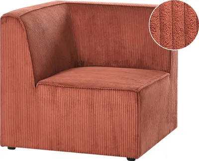 Produktbild von BELIANI Eckmodul für Sofa Goldbraun Cord Linksseitig 1-Sitzer Modernes Retro Design Eckelement Sitzmodul Sesselmodul für Modulsofa Wohnzimmer