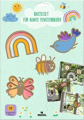 Produktbild von moses Verlag Buntes Fensterbilder-Bastelset Sonstige