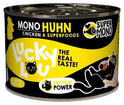 Produktbild von Lucky Lou SuperMono Huhn Katzenfutter Katzennassfutter Nassfutter Katze monoprotein