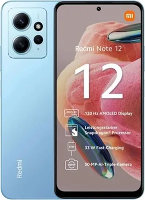 Obrázok produktu pre XIAOMI Redmi Note 12 Dual (Sim+Sim) 128GB LTE 4G Albastru Global Version Ice Blue 6GB RAM