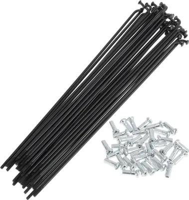 Produktbild von 36 Set 14G Fahrradspeichen 165mm Fahrradrad Speichen Kohlenstoffstahl Schwarz