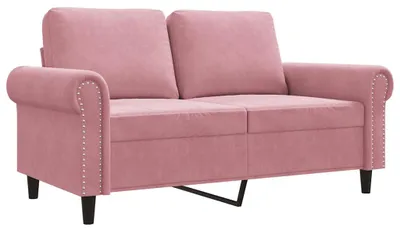 Produktbild von vidaXL 2-Sitzer-Sofa Rosa 120 cm Samt