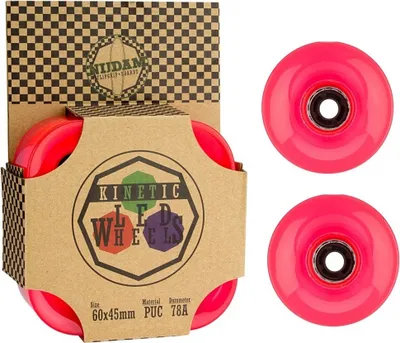 Produktbild von Nijdam LED Skateboard / Cruiser Wheels Rosa