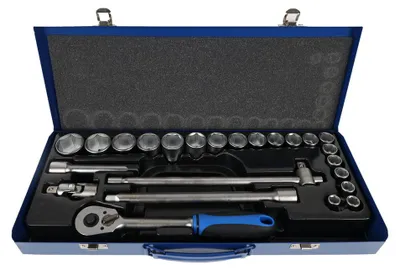 Produktbild von Dönges Steckschlüsselsatz 1/2", 24-teilig, 10-32 mm (Steckschlüssel)