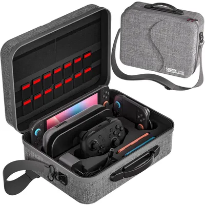 Immagine prodotto di Per Nintendo Switch 2 Custodia da trasporto Borsa multifunzionale Grigio