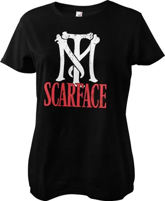 Produktbild von Scarface TM Logo Girly Tee - Large - Black