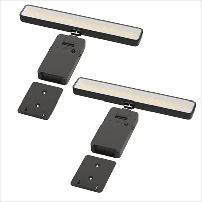 Produktbild von LED Bilderleuchte Schwarz Kabellos 3CCT 2er-Pack 24,0 cm