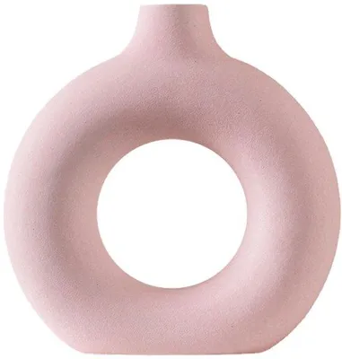 Obrázek produktu pro Keramická kulatá moderní váza na květiny, 13 x 14 cm