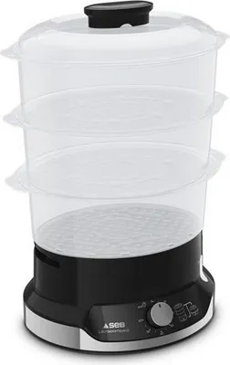 Produktbild von SEB VC204800, 3 Korb/Körbe, Schwarz, Drehregler, 9 l, 1 m, 800 W