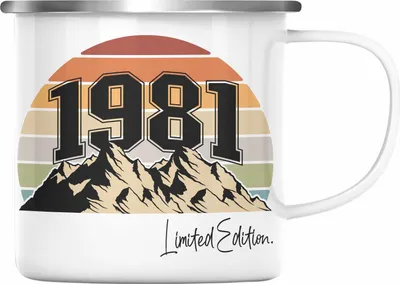 Produktbild von Trendation -  40. Geburtstag Emaille Tasse Frau Männer Geschenk 40er Geschenkidee 40 Mutter Vater Mann Frauen Lustig Geschenke (Silber)