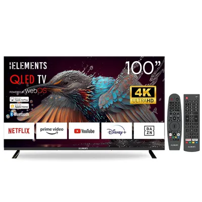 Produktbild von KB ELEMENTS TV 100 Zoll Fernseher QLED 4K WebOS Smart TV DVB-T2/S2 Dolby