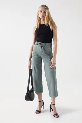 Zdjęcie produktu dla Salsa jeans Faith spodnie cargo szary 29 / 28 kobieta szary 29