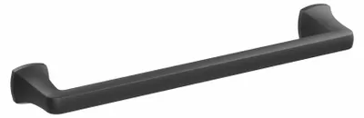 Produktbild von Griff für Möbel aus Zinklegierung, Lochabstand 160 mm, Oberfläche: matt schwarzer Lack